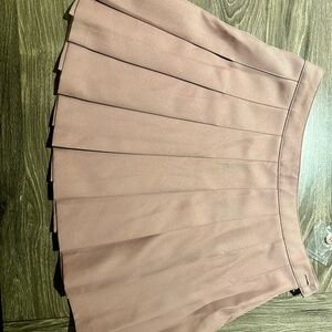 Blush Pleated Skirt